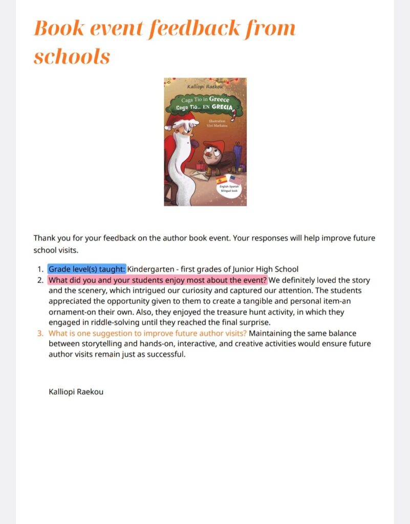 sCHOOL fEEDBACK